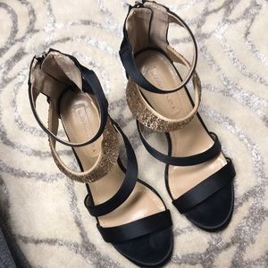 BCBG Maxazria high heels with Zip back!